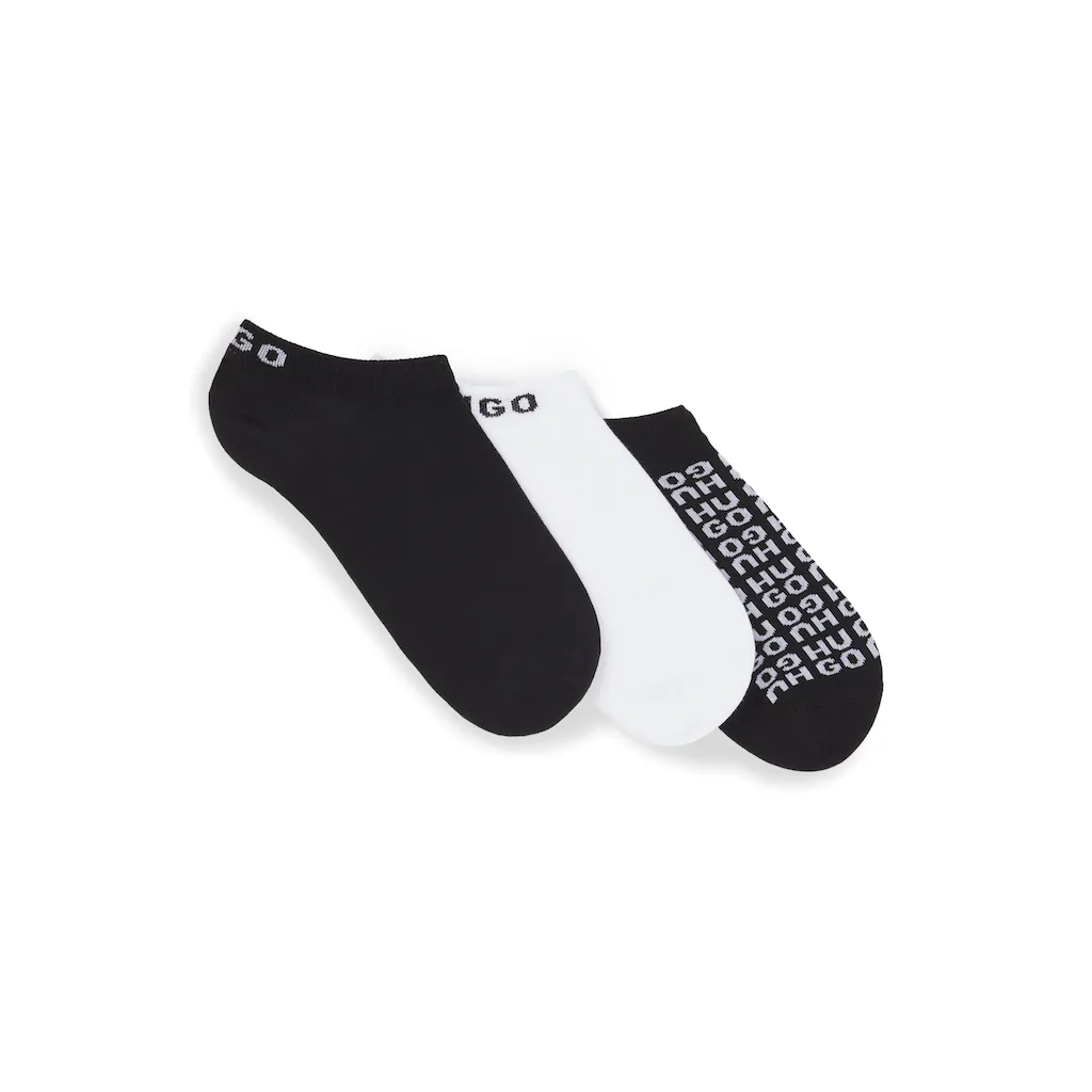 HUGO Underwear Socken »3P AS AO LOGO CC« (Packung 3 Paar 3er Pack) Mit Kontrastfarbenen Logoschriftzug