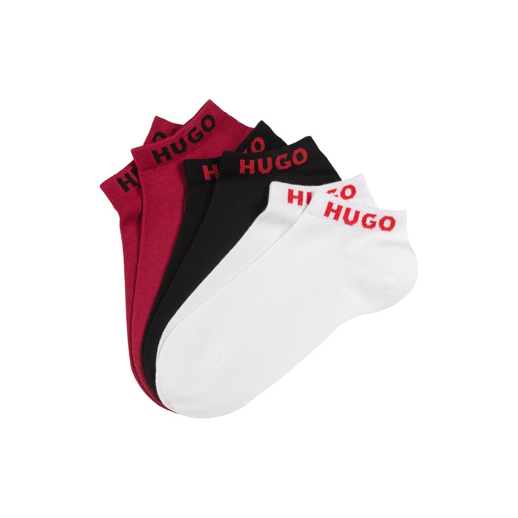 HUGO Underwear Socken »3P AS UNI COL CC W« (Packung 3 Paar 3er) mit Logoschriftzug