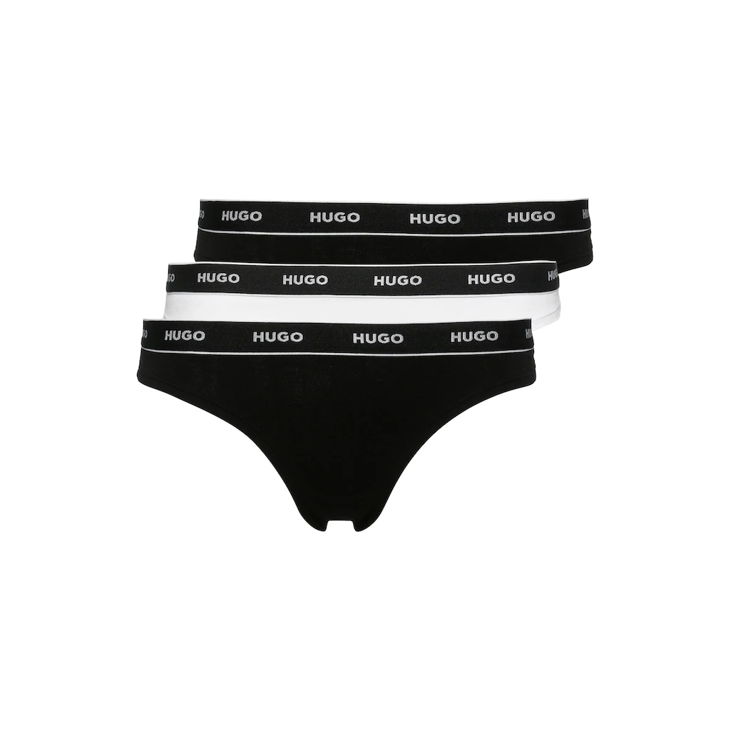 HUGO Underwear String »TRIPLET THONG STRIPE« (3 St.) mit HUGO Logo-Elastikbund online kaufen
