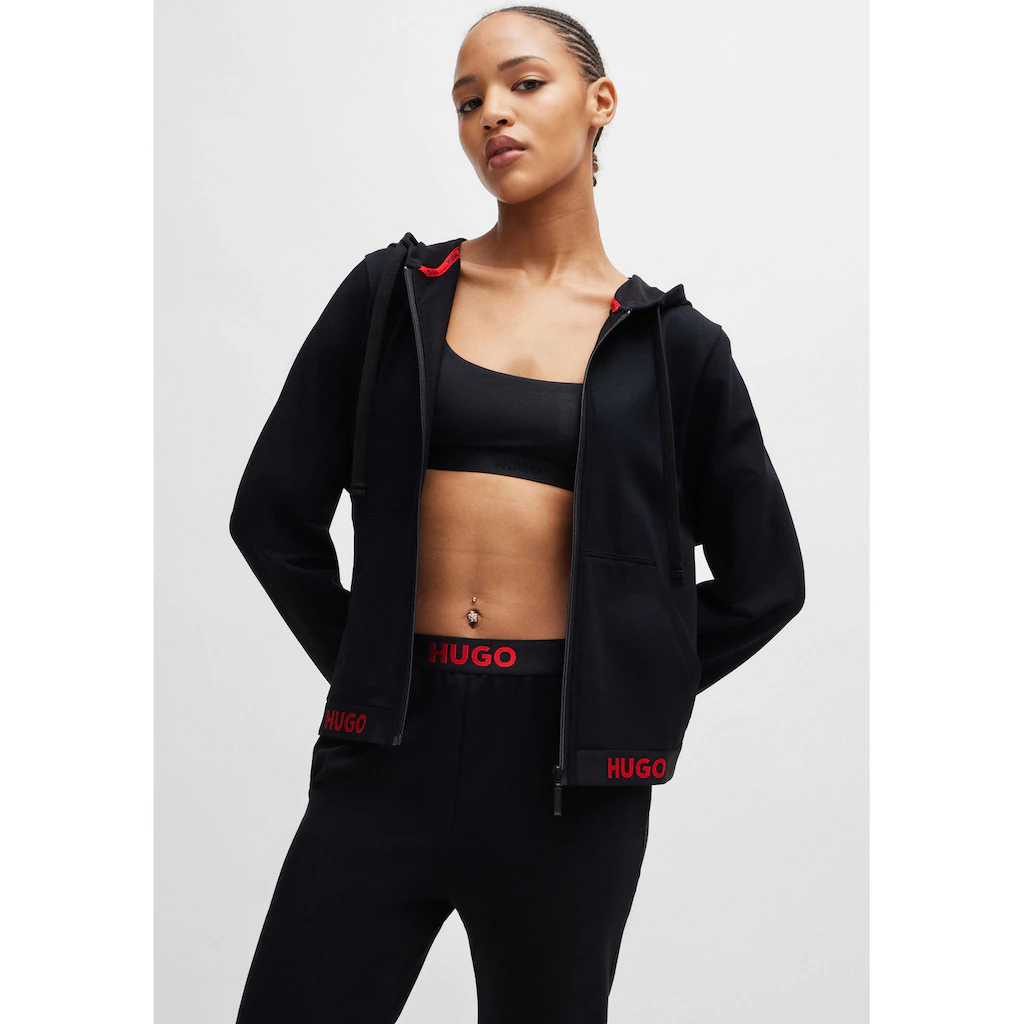 HUGO Underwear Sweatjacke »SPORTY LOGO_JACKET« mit Kordel