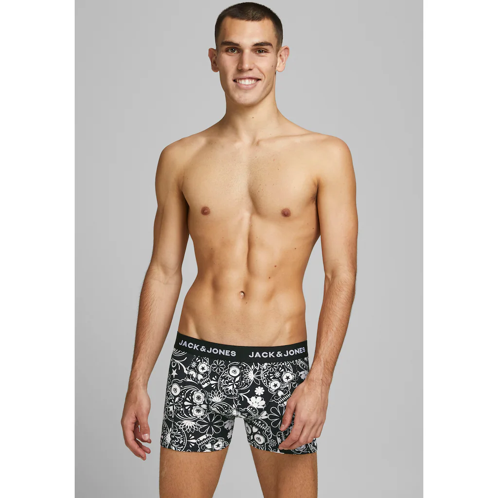 Jack & Jones Boxershorts »JACSUGAR SKULL TRUNKS 3 PACK. NOOS« (Packung 3 St.) ▷ Für