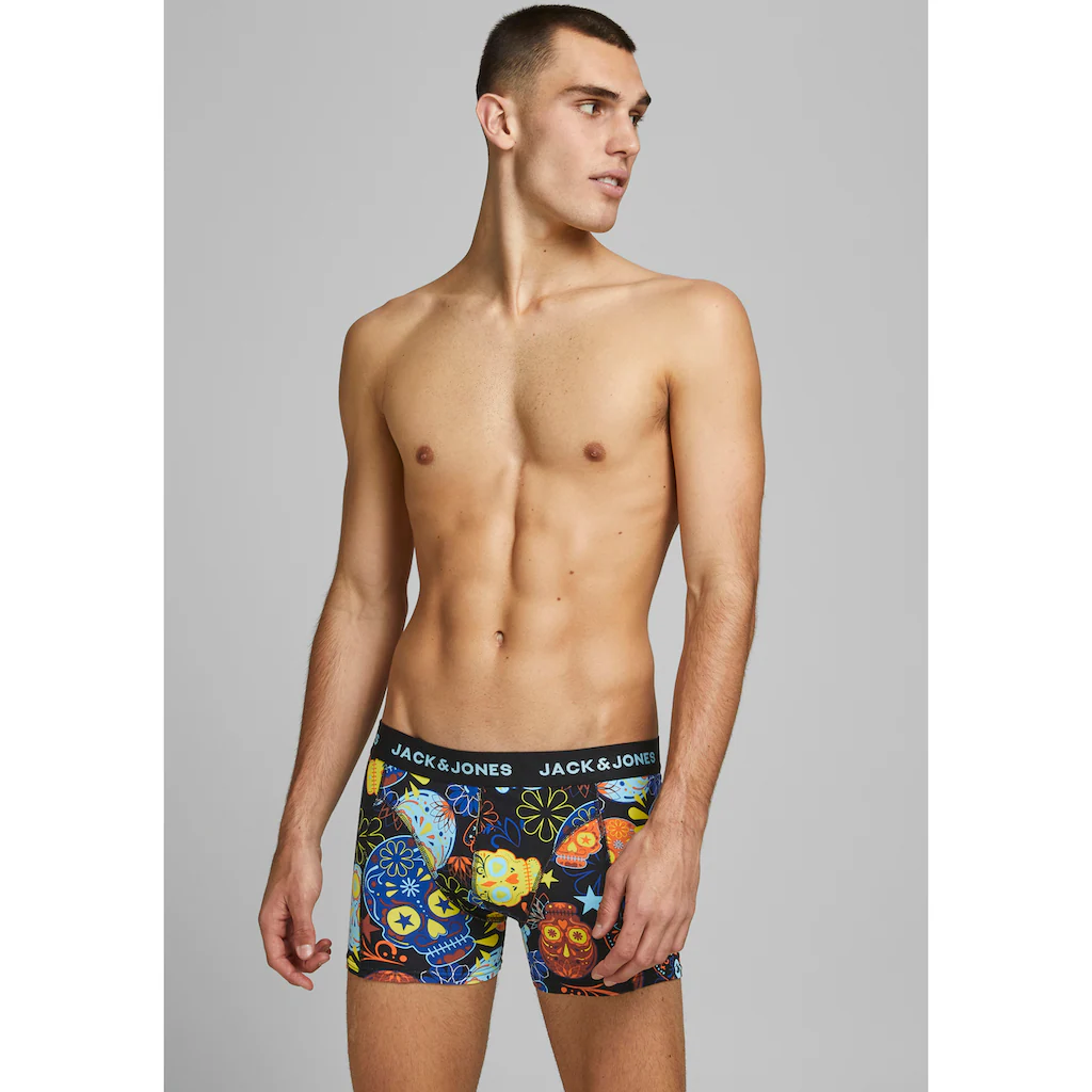 Jack & Jones Boxershorts »JACSUGAR SKULL TRUNKS 3 PACK. NOOS« (Packung 3 St.) ▷ Für