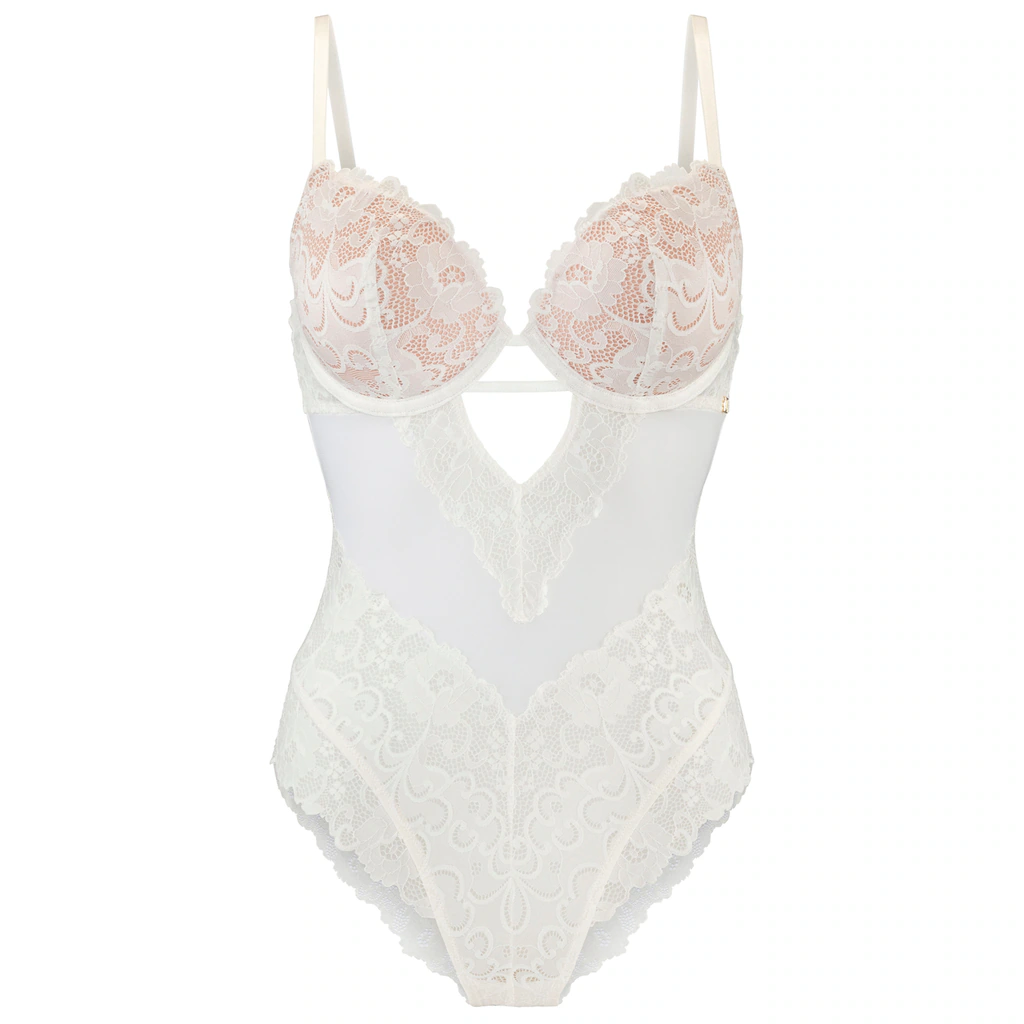 JETTE Body Aus Floraler Spitze Mit Push-up-Effekt Sexy Dessous Reizwäsche ▷ Für