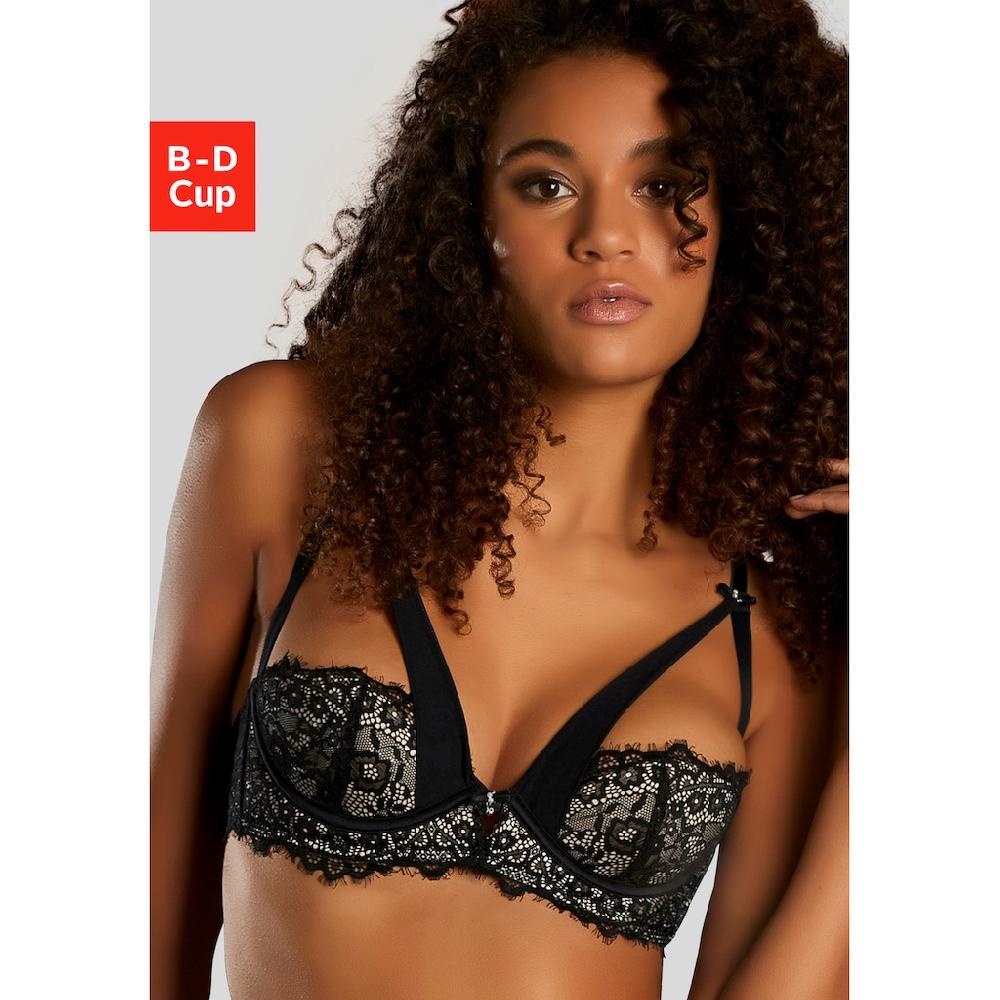 JETTE Büstenhebe aus Spitze und hübschen Satin Trägern sexy Dessous Reizwäsche kaufen