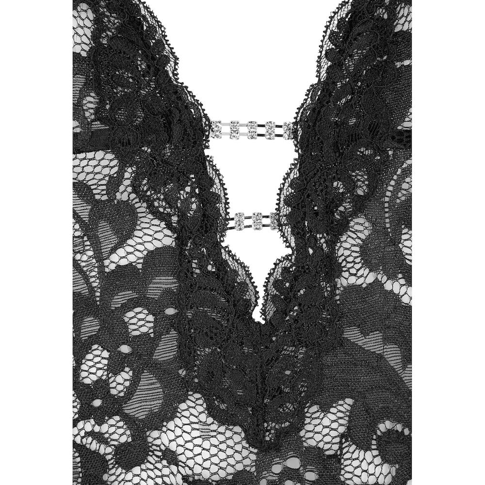 JETTE Negligé Rundherum Aus Blumiger Spitze Sexy Dessous Reizwäsche Online Kaufen