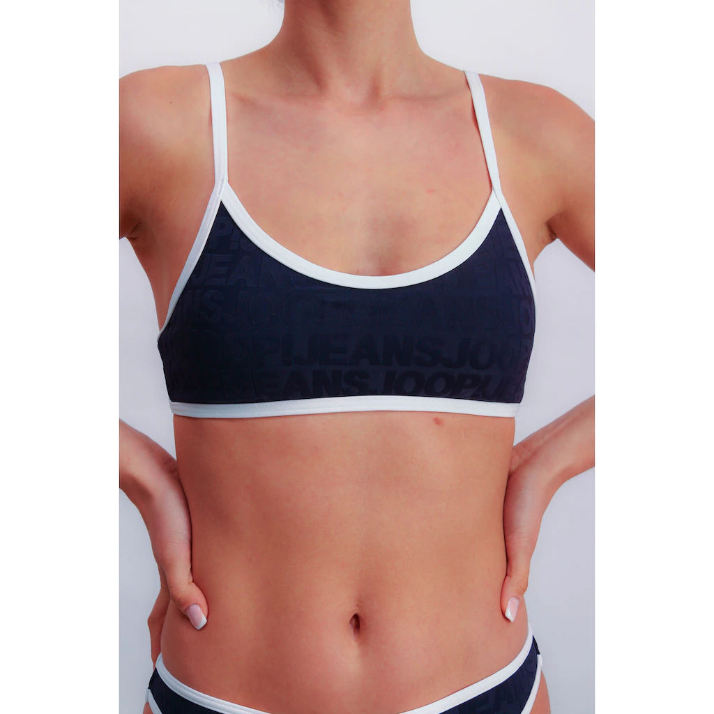 JOOP Bustier-Bikini-Top »JEANS LOGOGRAM«