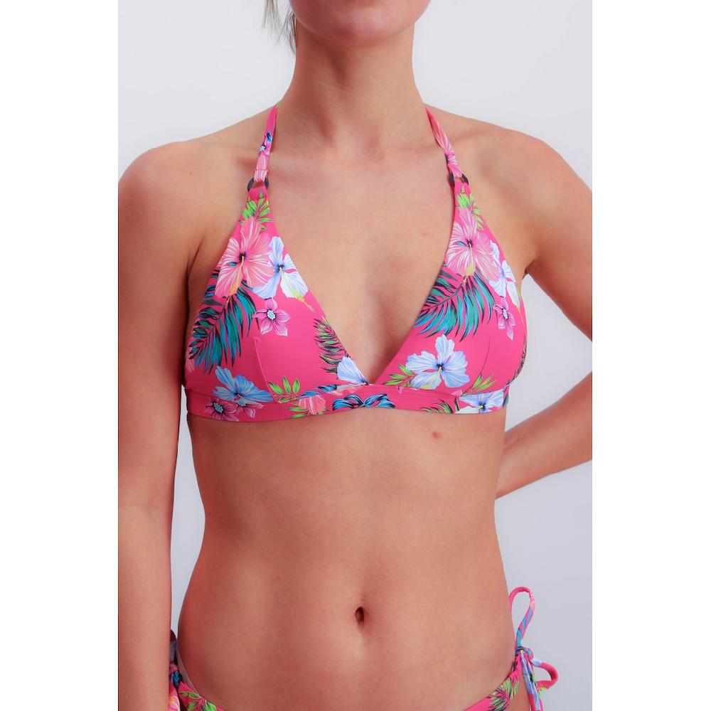 JOOP Triangel-Bikini-Top »JEANS HIBISCUS«