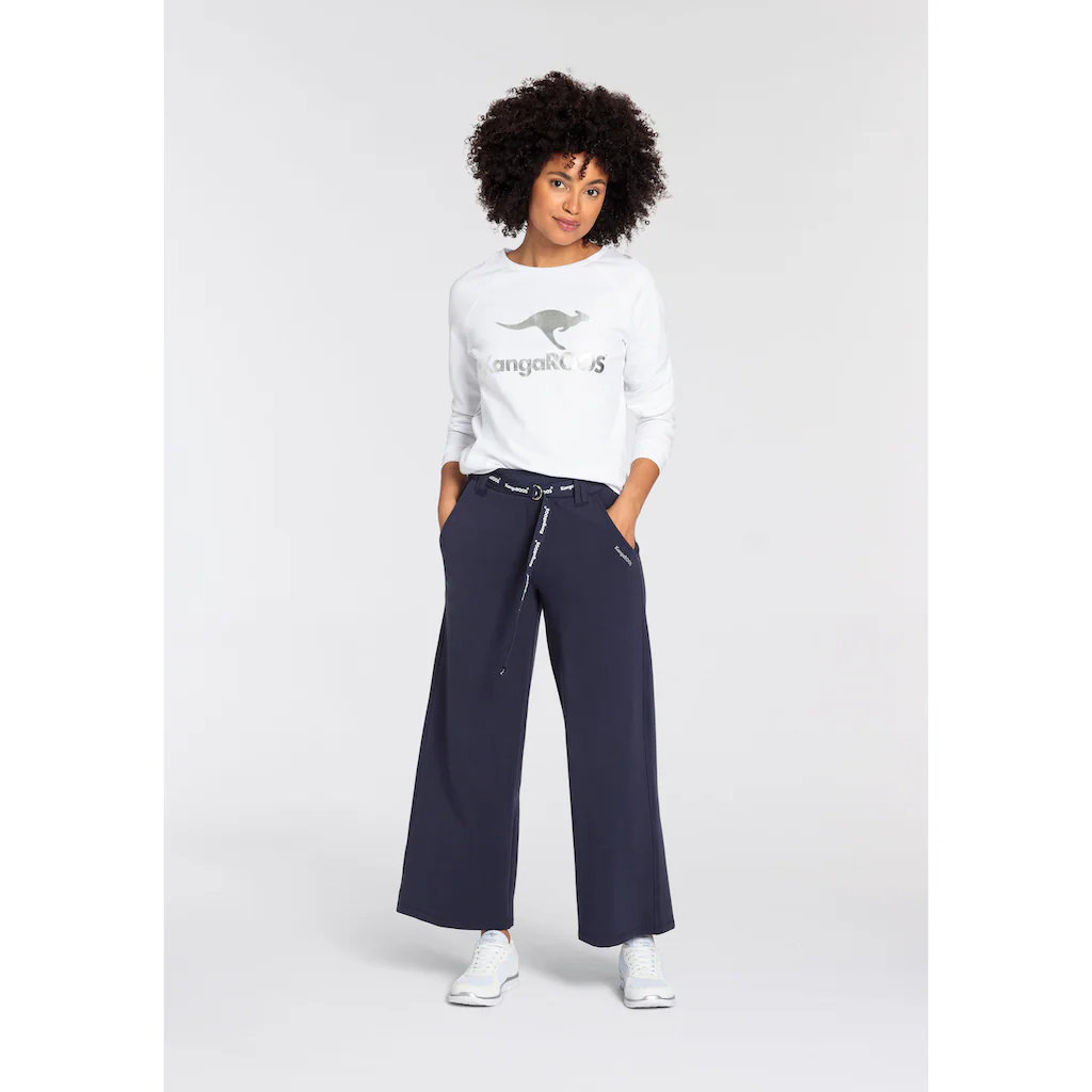 KangaROOS Jerseyhose Mit Weitem Bein In Culotte Form
