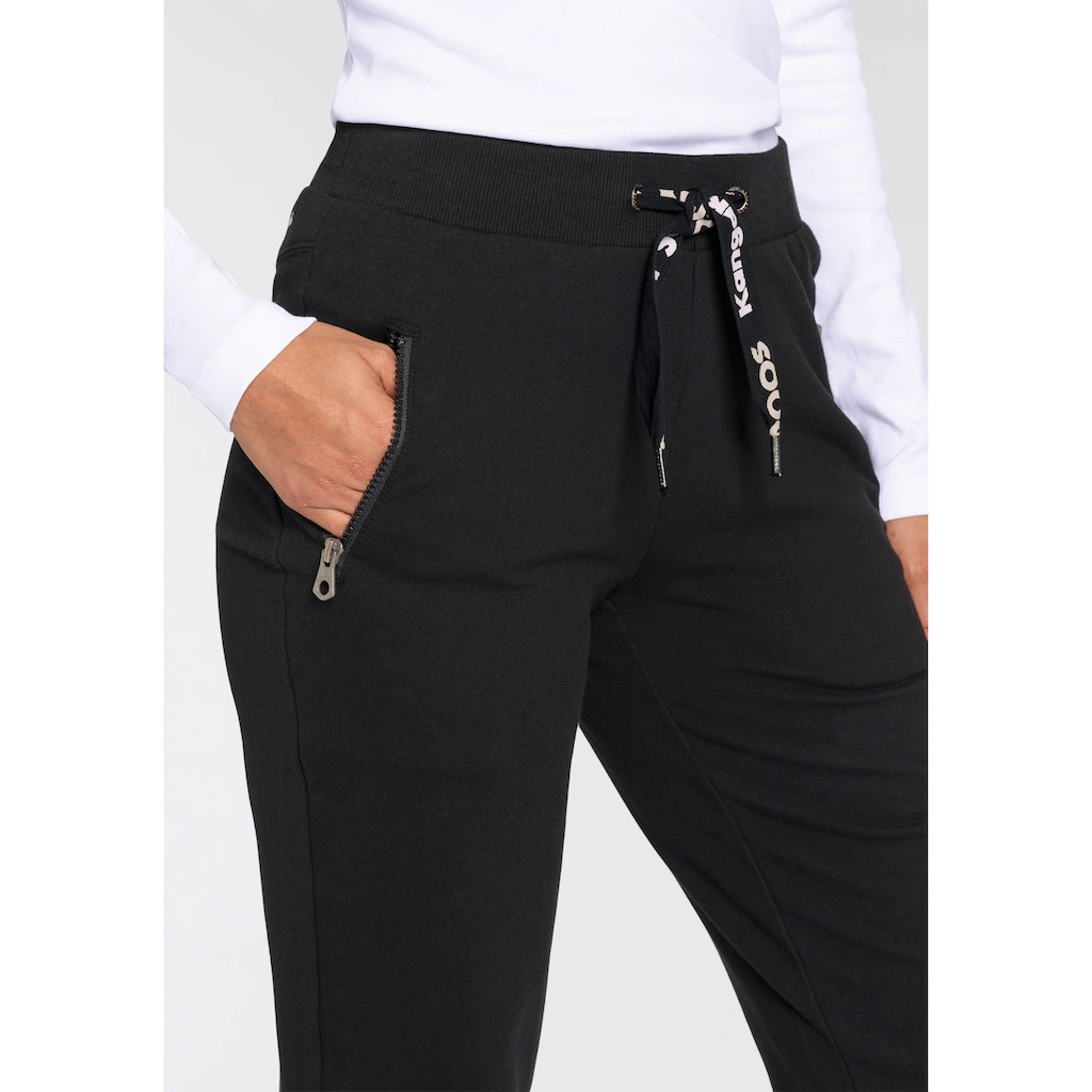 KangaROOS Jogginghose Mit Zippertaschen Und Logo Band