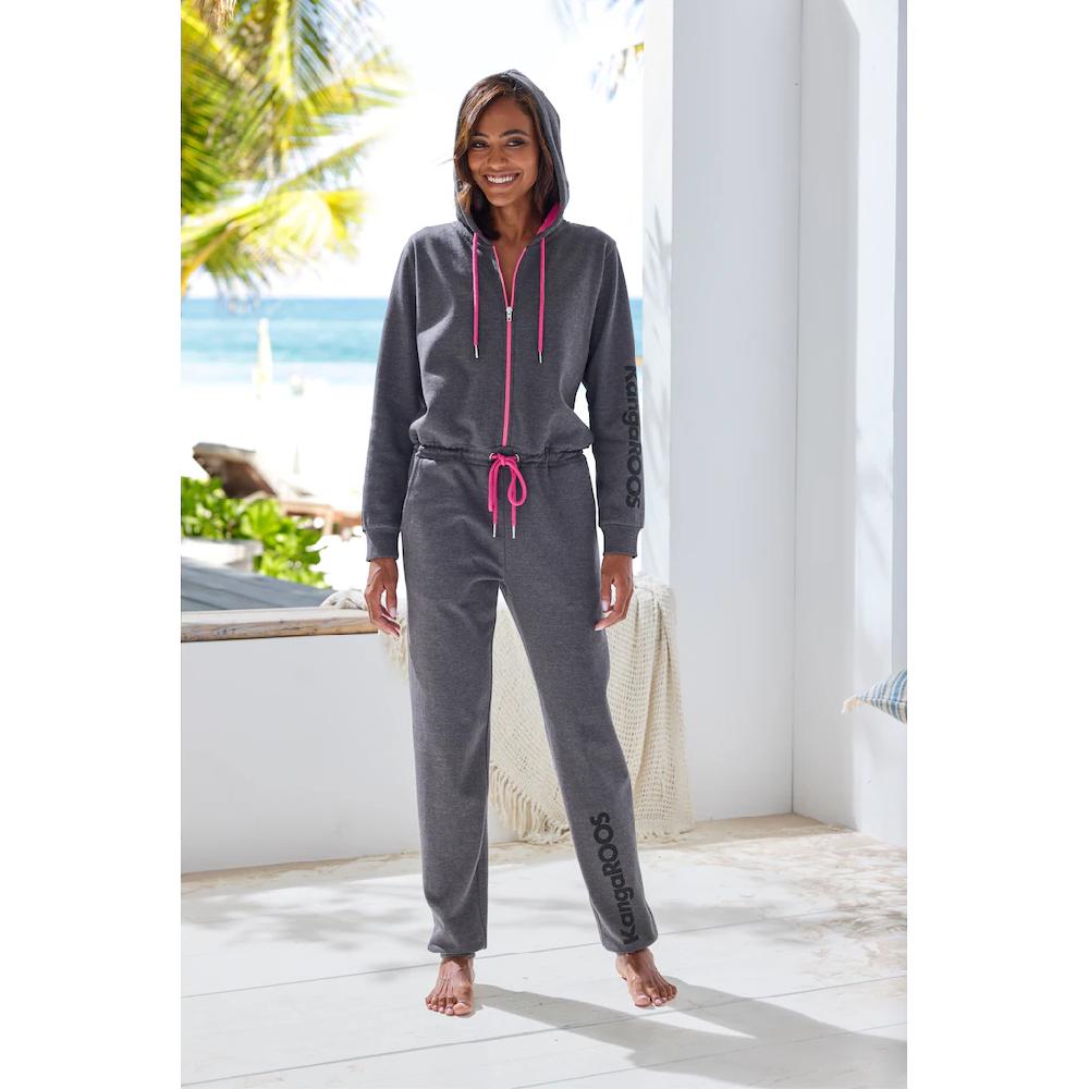 KangaROOS Jumpsuit Mit Logoprint Am Bein