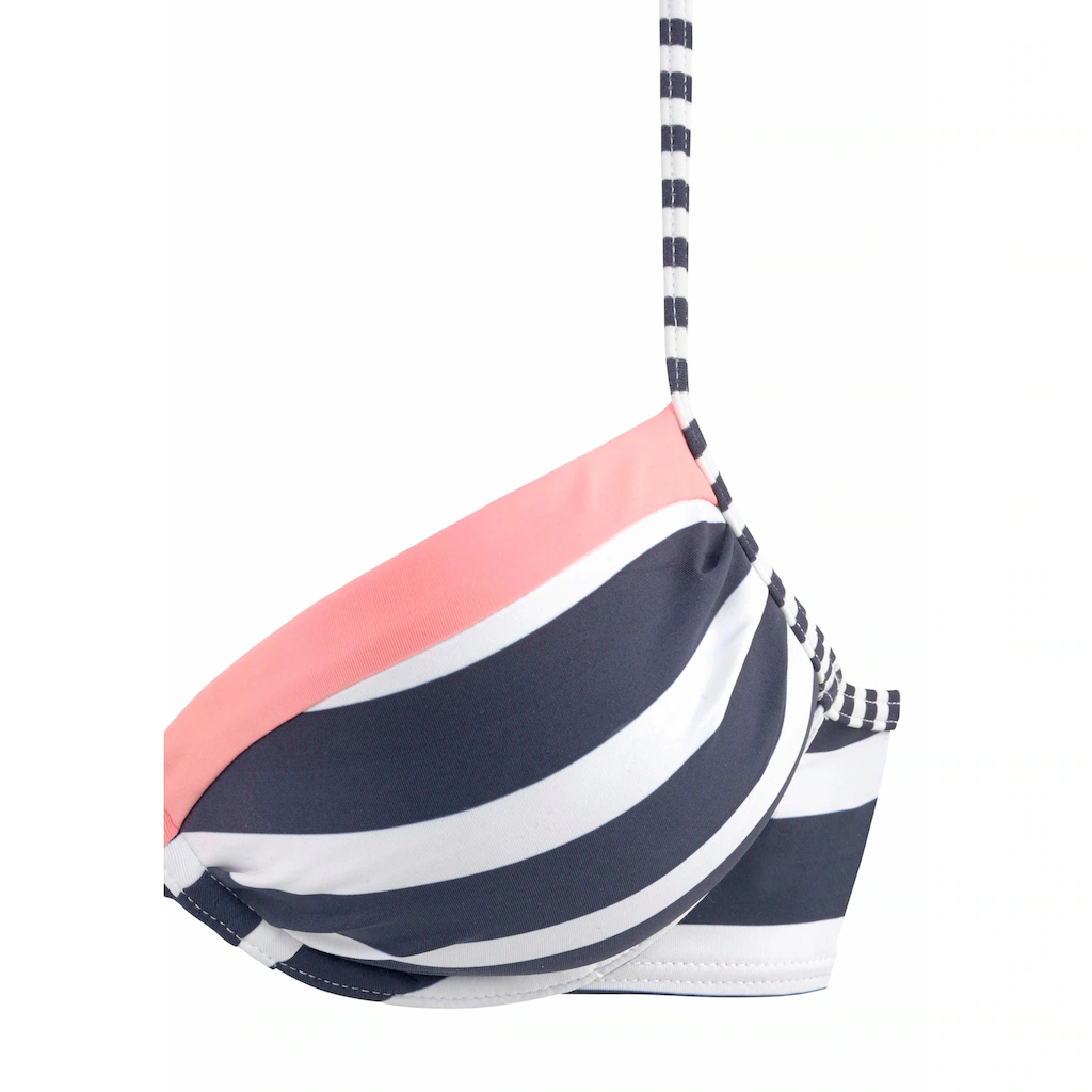 KangaROOS Push-Up-Bikini-Top »Anita« Im Sportlichen Blockstreifendesign Online Bestellen