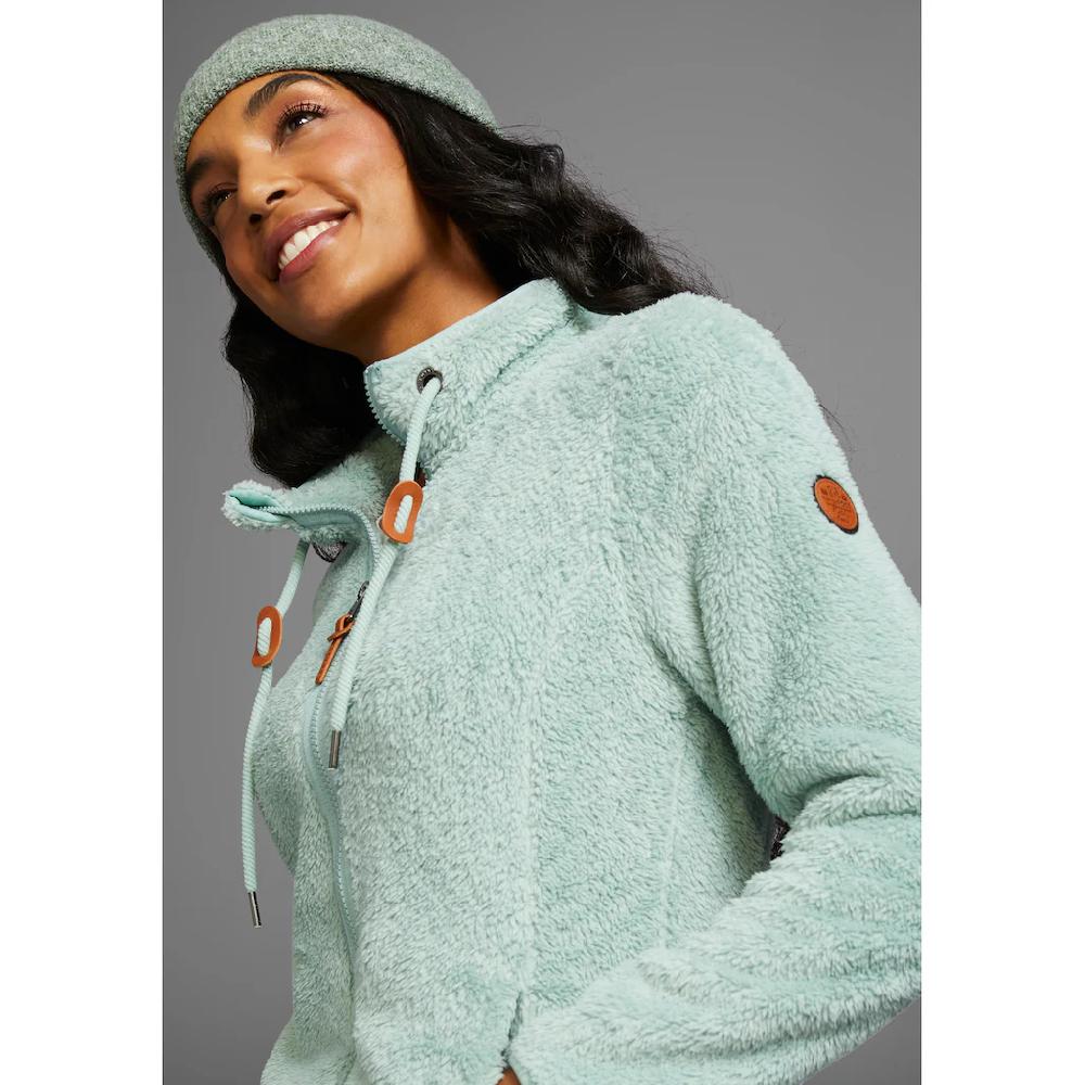 KangaROOS Sweatjacke Aus Flauschigem Teddy-Fleece