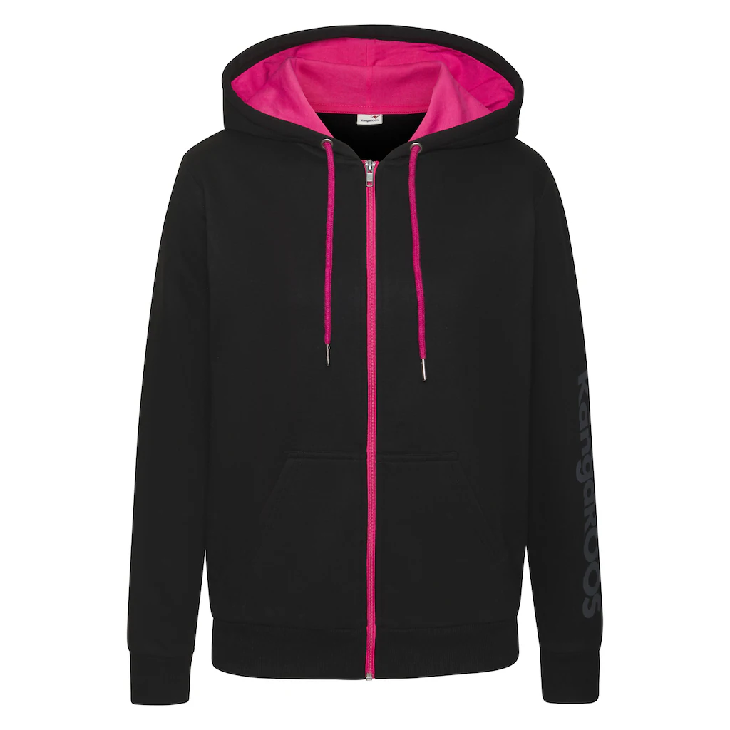 KangaROOS Sweatjacke Mit Kontrastfarbenen Details Loungewear