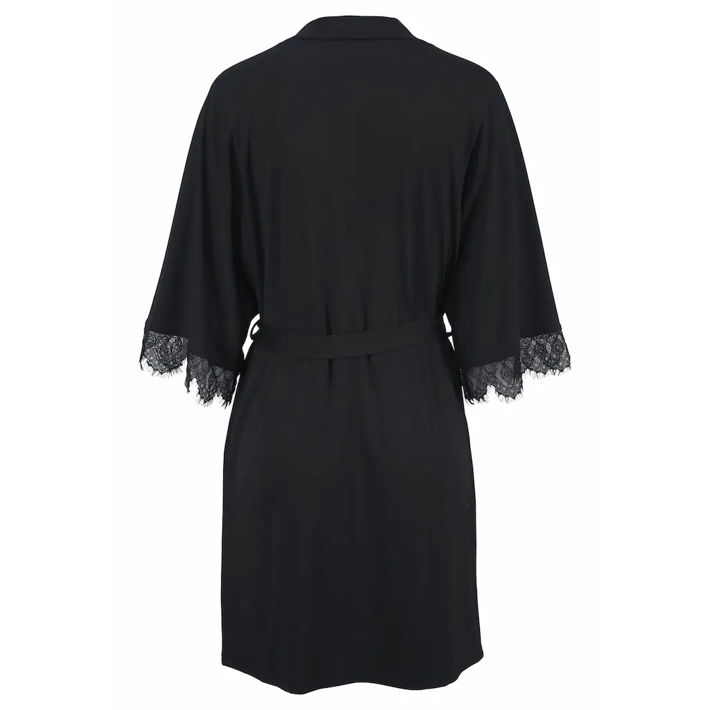 Kimono LASCANA Mit Eleganter Spitze Am 3/4 Ärmel Online Kaufen