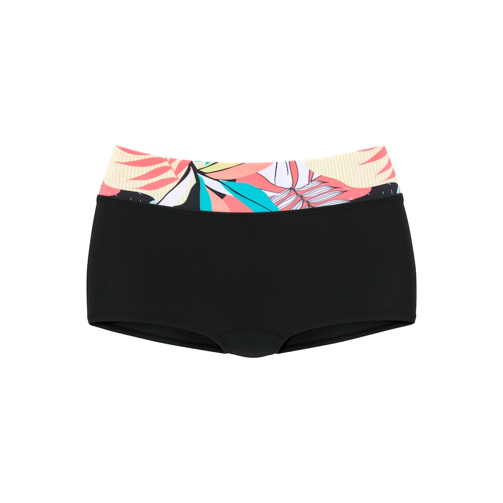 LASCANA ACTIVE Bikini-Hotpants »Layne« Mit Bedrucktem Bündchen Bestellen