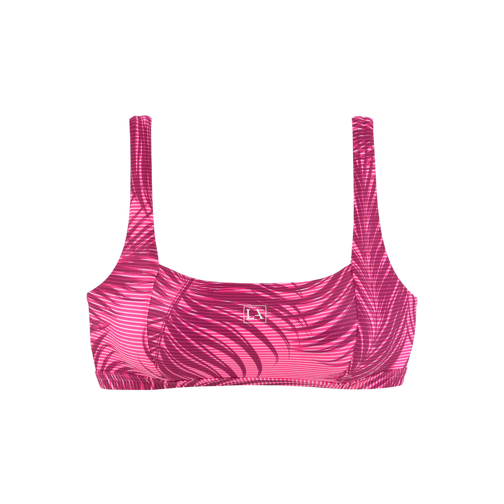 LASCANA ACTIVE Bustier-Bikini-Top »Coal« Im Mustermix Aus Palmen Und Streifen Online Kaufen
