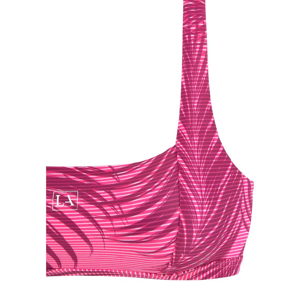 LASCANA ACTIVE Bustier-Bikini-Top »Coal« Im Mustermix Aus Palmen Und Streifen Online Kaufen