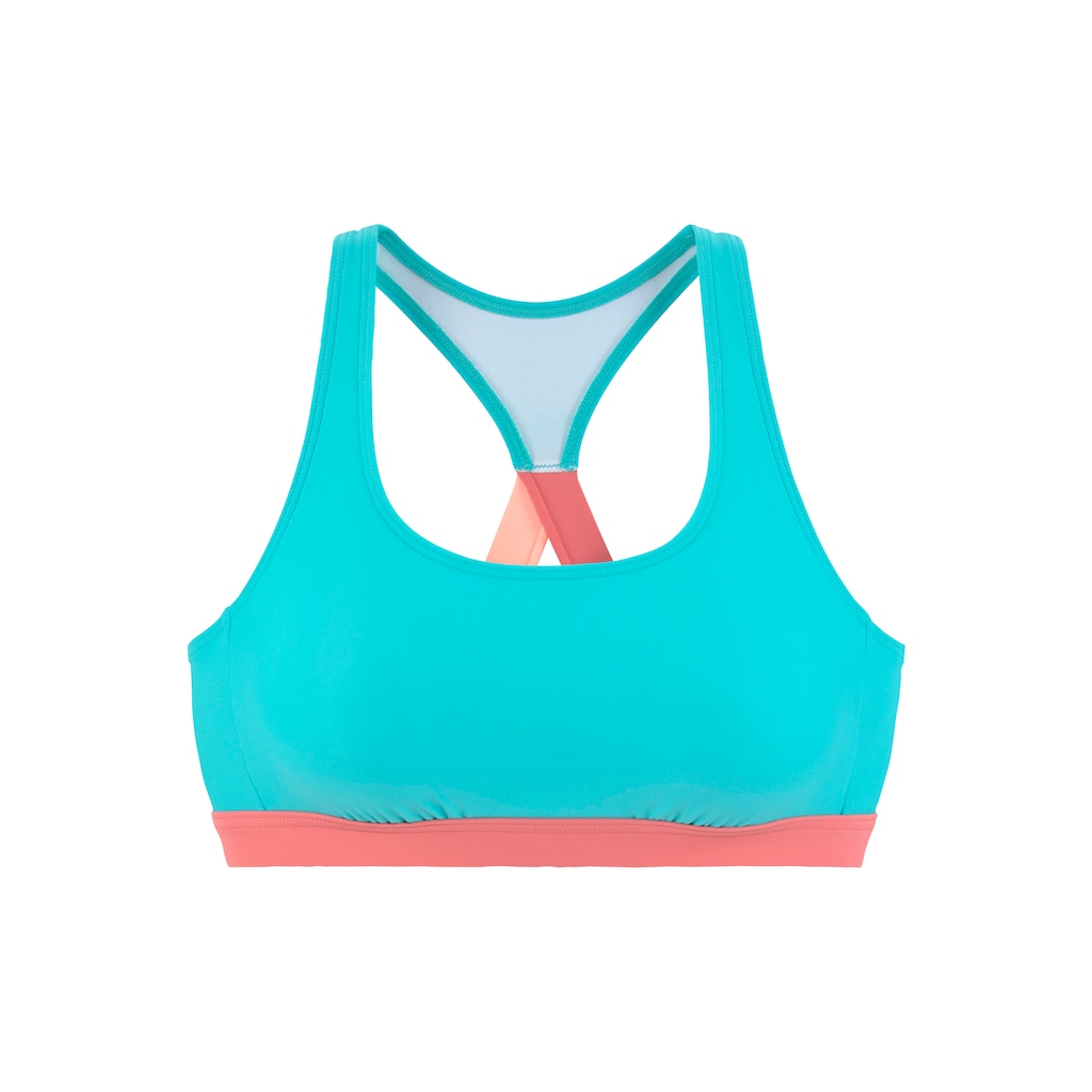 LASCANA ACTIVE Bustier-Bikini-Top »Janni« mit kontrastfarbenen Details online kaufen