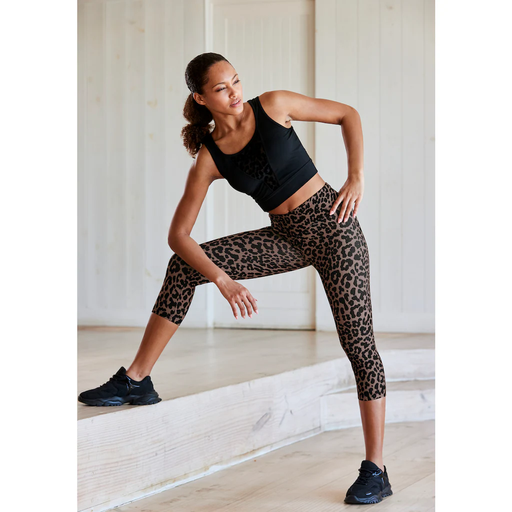 LASCANA ACTIVE Caprileggings Mit Allover Druck