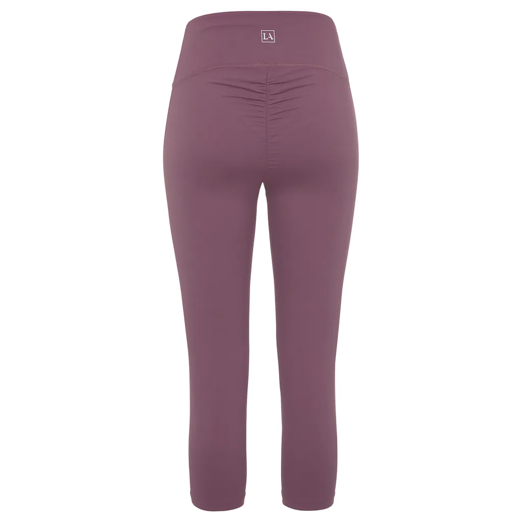 LASCANA ACTIVE Caprileggings Mit Kleiner Raffung Loungewear