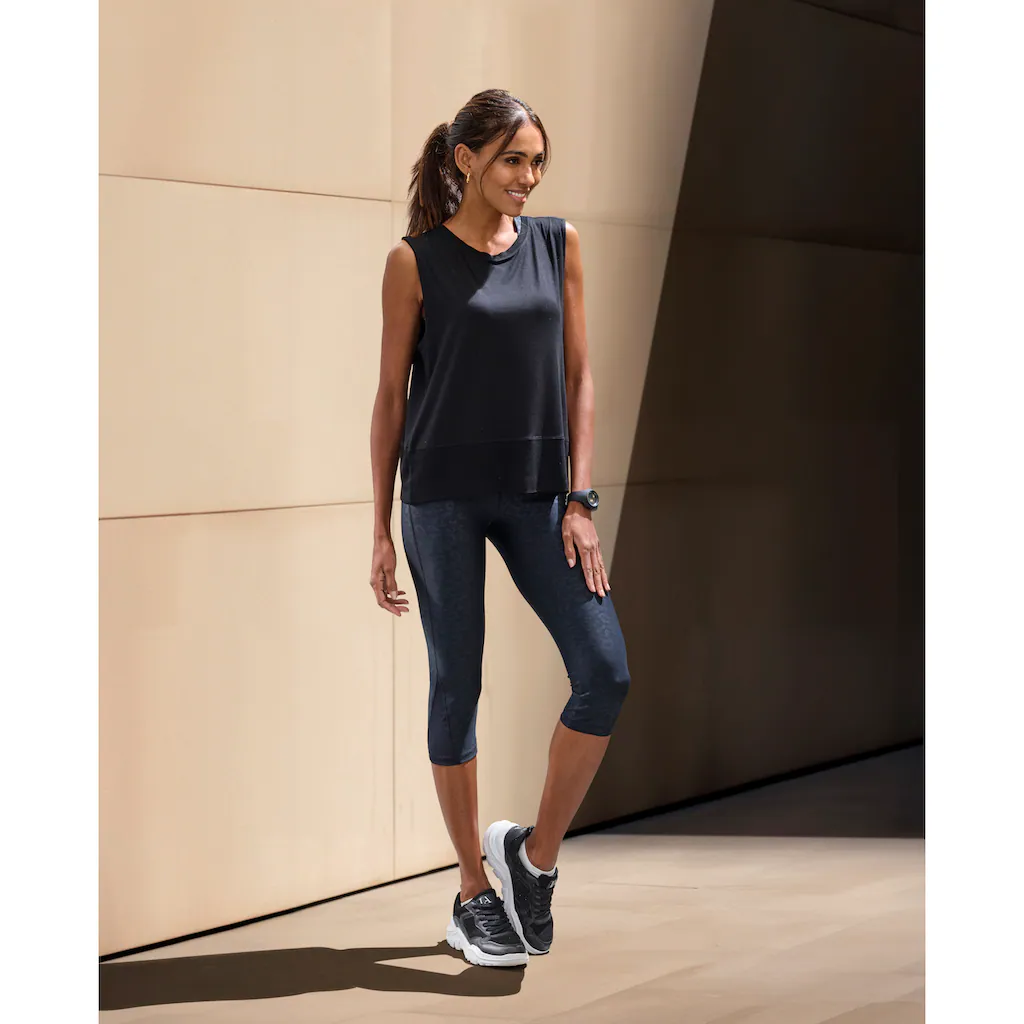 LASCANA ACTIVE Caprileggings Sporthose In Allover-Leo-Optik