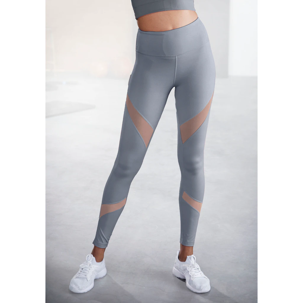 LASCANA ACTIVE Funktionsleggings mit kleiner Raffung Loungewear