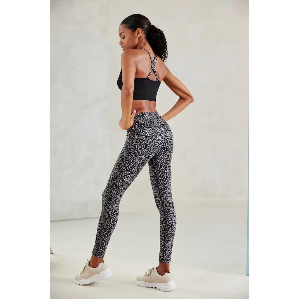 LASCANA ACTIVE Funktionsleggings Sportleggings In Leo-Optik