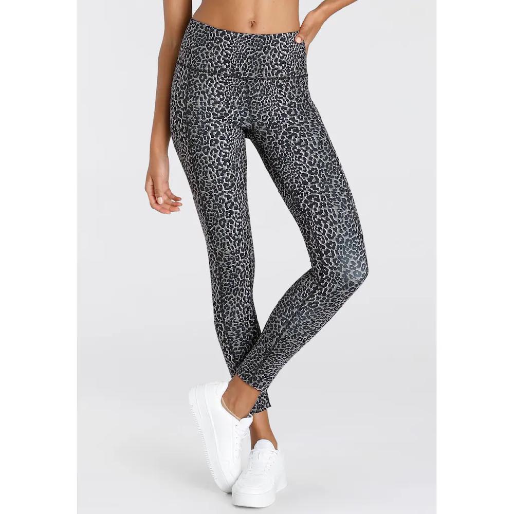 LASCANA ACTIVE Funktionsleggings Sportleggings in Leo-Optik