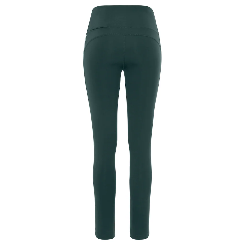 LASCANA ACTIVE Funktionsleggings »Tennis« Mit Seitlichen Kontraststreifen