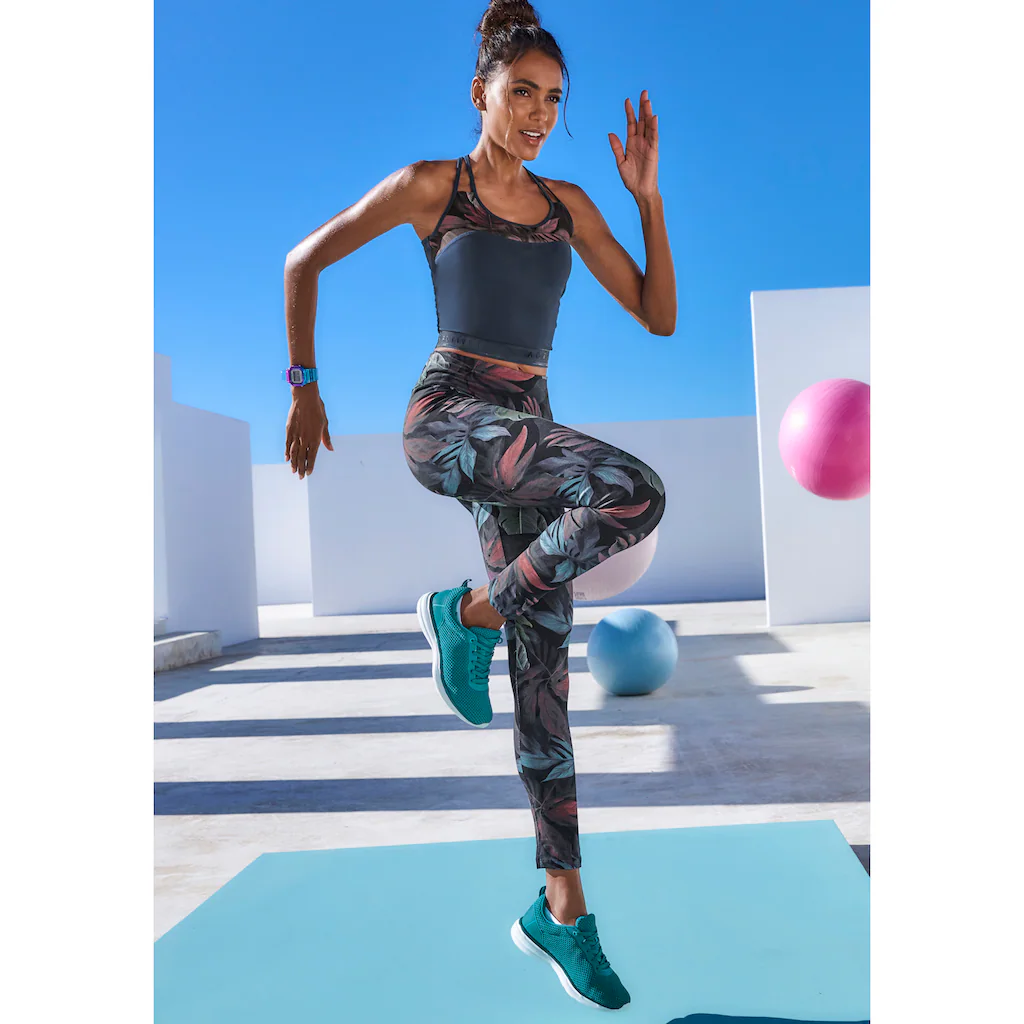 LASCANA ACTIVE Leggings Mit Floralem Druck