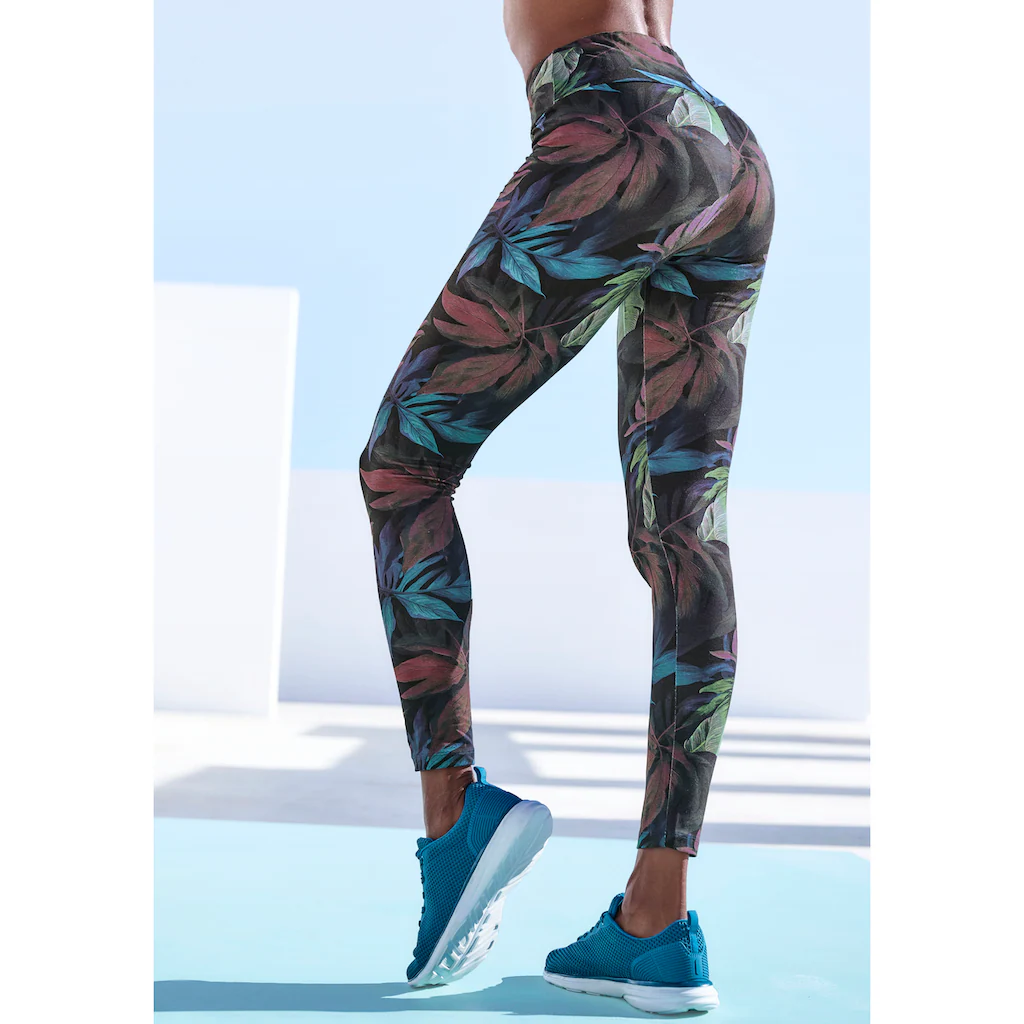 LASCANA ACTIVE Leggings mit floralem Druck
