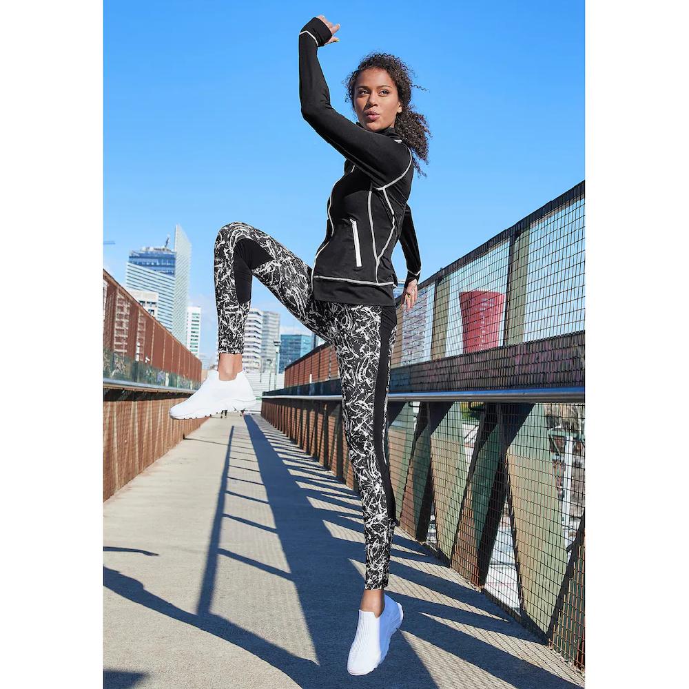 LASCANA ACTIVE Leggings »Splash« Sporthose Mit Allover Muster
