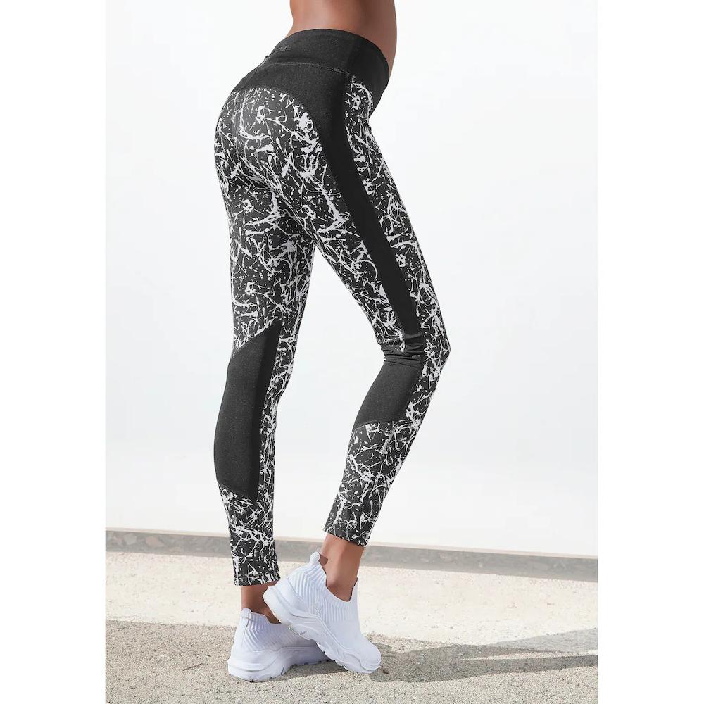 LASCANA ACTIVE Leggings »Splash« Sporthose mit Allover Muster