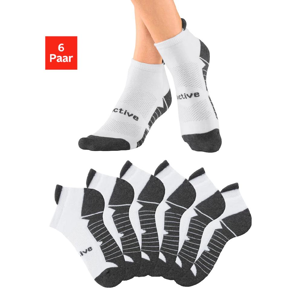 LASCANA ACTIVE Sneakersocken (Packung 6 Paar) mit weicher Frotteesohle kaufen