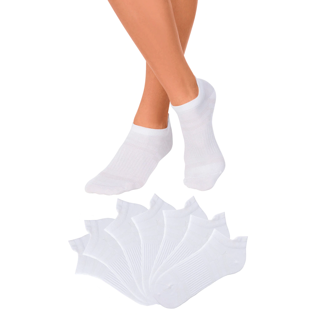 LASCANA ACTIVE Sneakersocken (Packung 7 Paar) In Piqué-Optik Kaufen