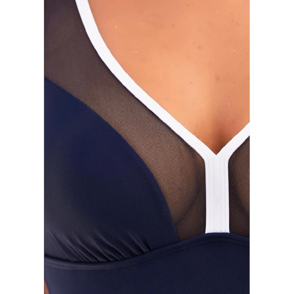 LASCANA Badeanzug Mit Mesh-Einsatz Und Shaping-Effekt Online Kaufen