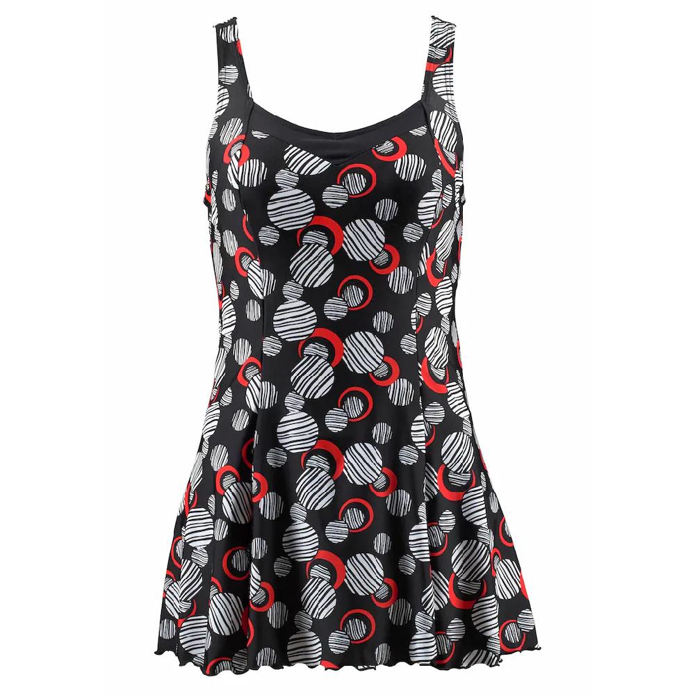 LASCANA Badekleid Mit Modischen Kreisen Und Shaping-Effekt ▷ Für