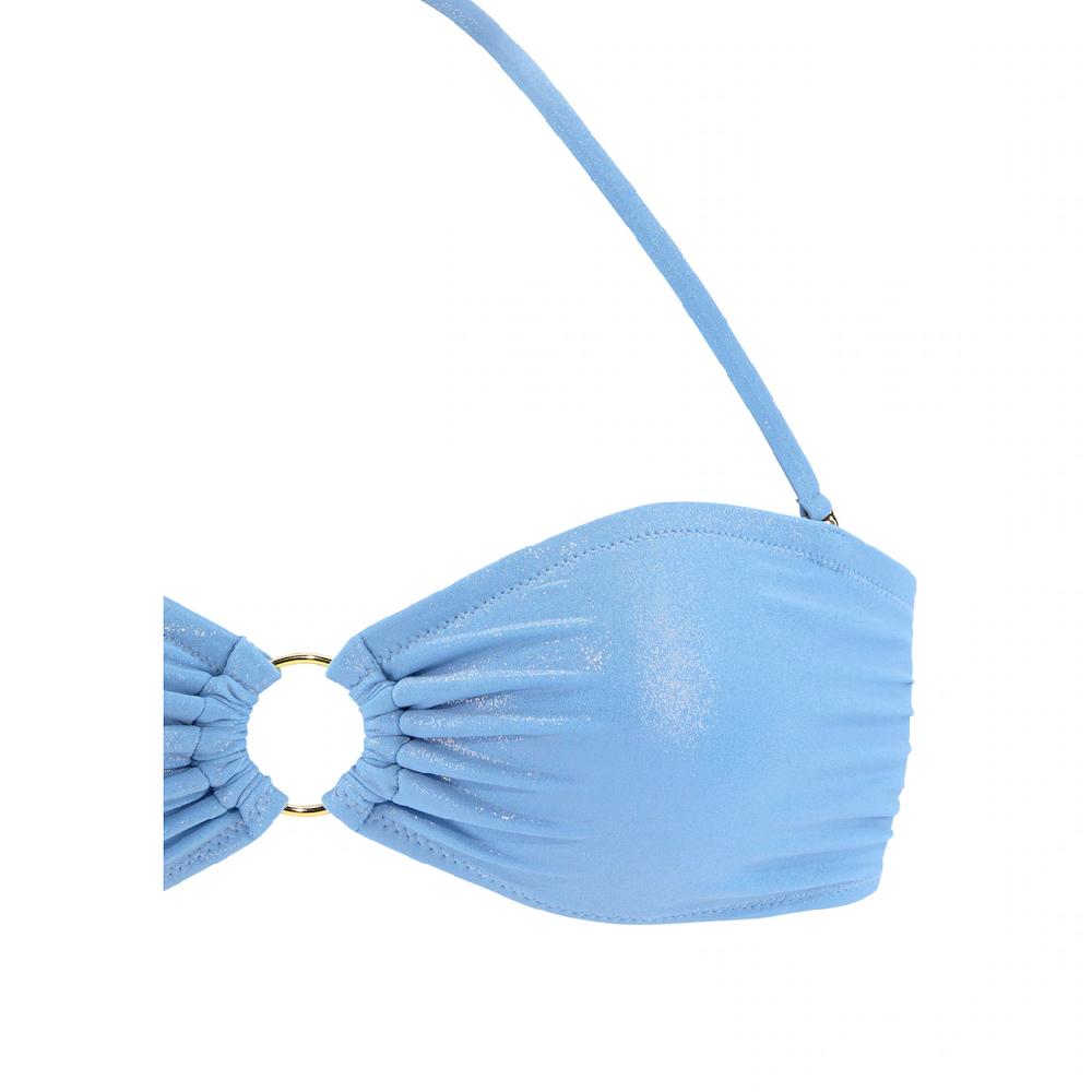 LASCANA Bandeau-Bikini Mit Goldfarbener Glanzbeschichtung Bestellen