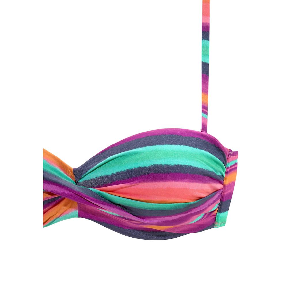 LASCANA Bandeau-Bikini-Top »Rainbow« Mit 5 Tragevariationen Online Kaufen