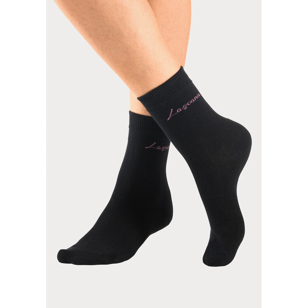 LASCANA Basicsocken (Box 4 Paar) In Ansprechender Geschenkbox