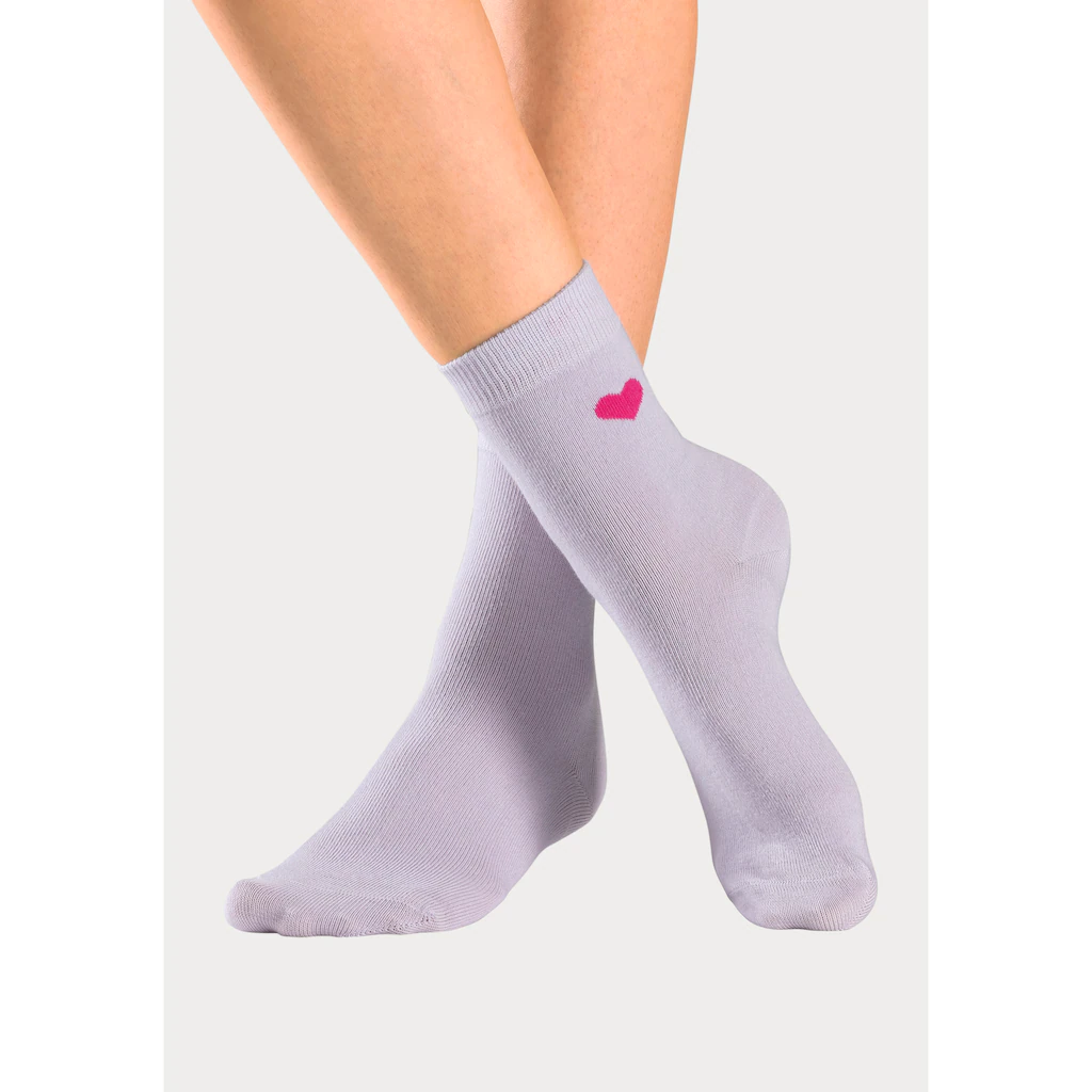 LASCANA Basicsocken »Valentinstag Geschenk« (Box 7 Paar) In Geschenkbox Kaufen