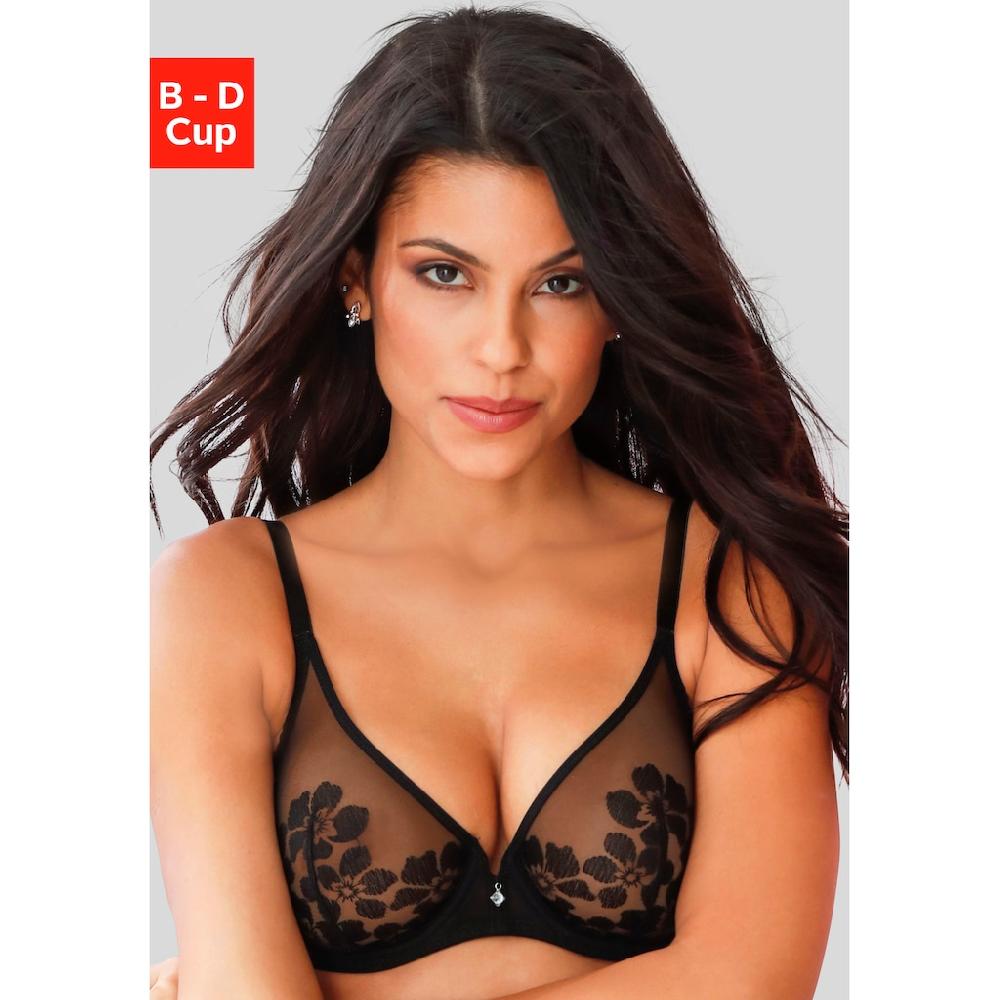 LASCANA Belle Affaire Bügel-BH Aus Leicht Transparenter Stickerei Spitze Sexy Dessous ▷ Für