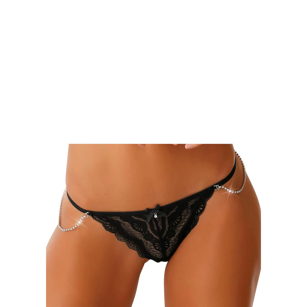 LASCANA Belle Affaire String mit abnehmbaren Strassketten kaufen