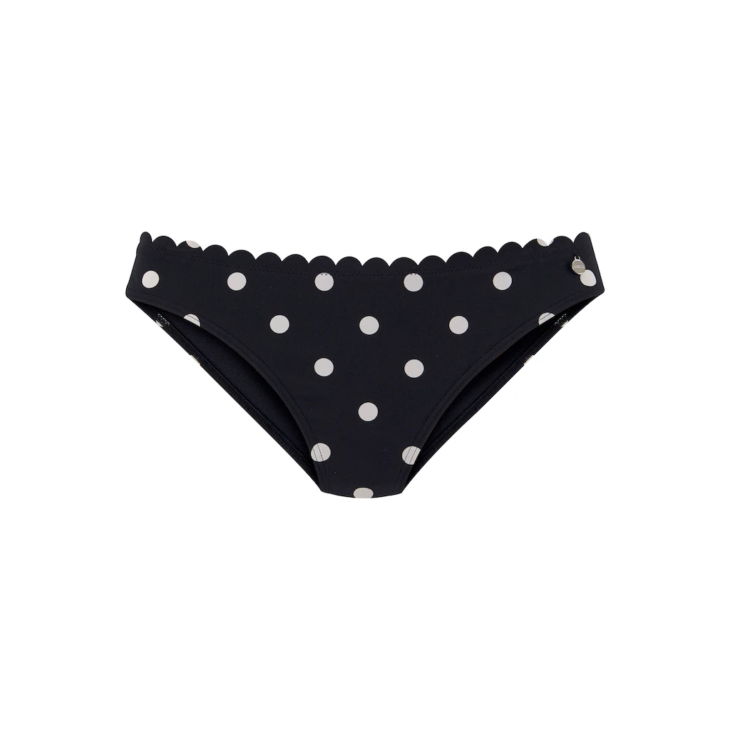 LASCANA Bikini-Hose »Jada« Mit Muschelkante Und Pünktchen Online Bestellen