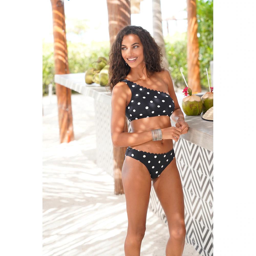 LASCANA Bikini-Hose »Jada« Mit Muschelkante Und Pünktchen Online Bestellen