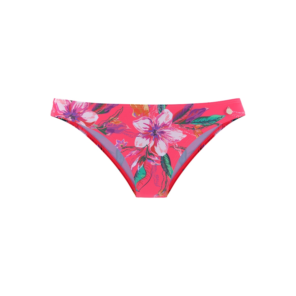 LASCANA Bikini-Hose »Malia« In Knapper Brasilien-Form Mit Tropischem Print ▷ Für