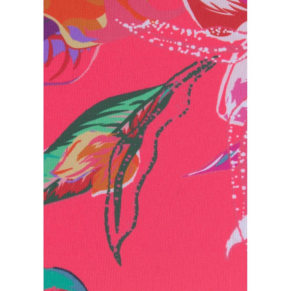 LASCANA Bikini-Hose »Malia« Mit Umschlagbund Mit Tropischem Print Online Bestellen