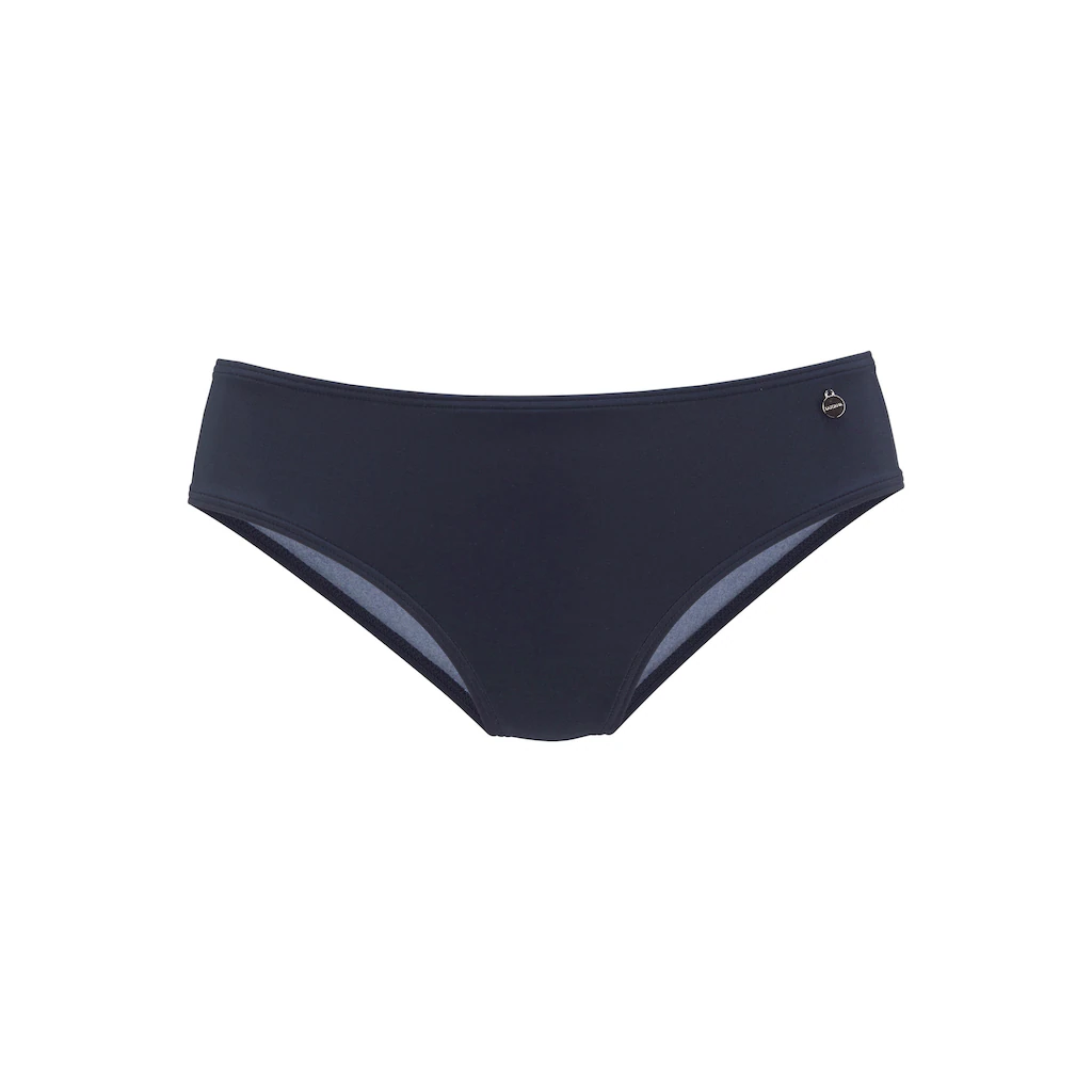 LASCANA Bikini-Hose »Merilyn« Uni Und Bedruckt In Klassischer Form Online Bestellen
