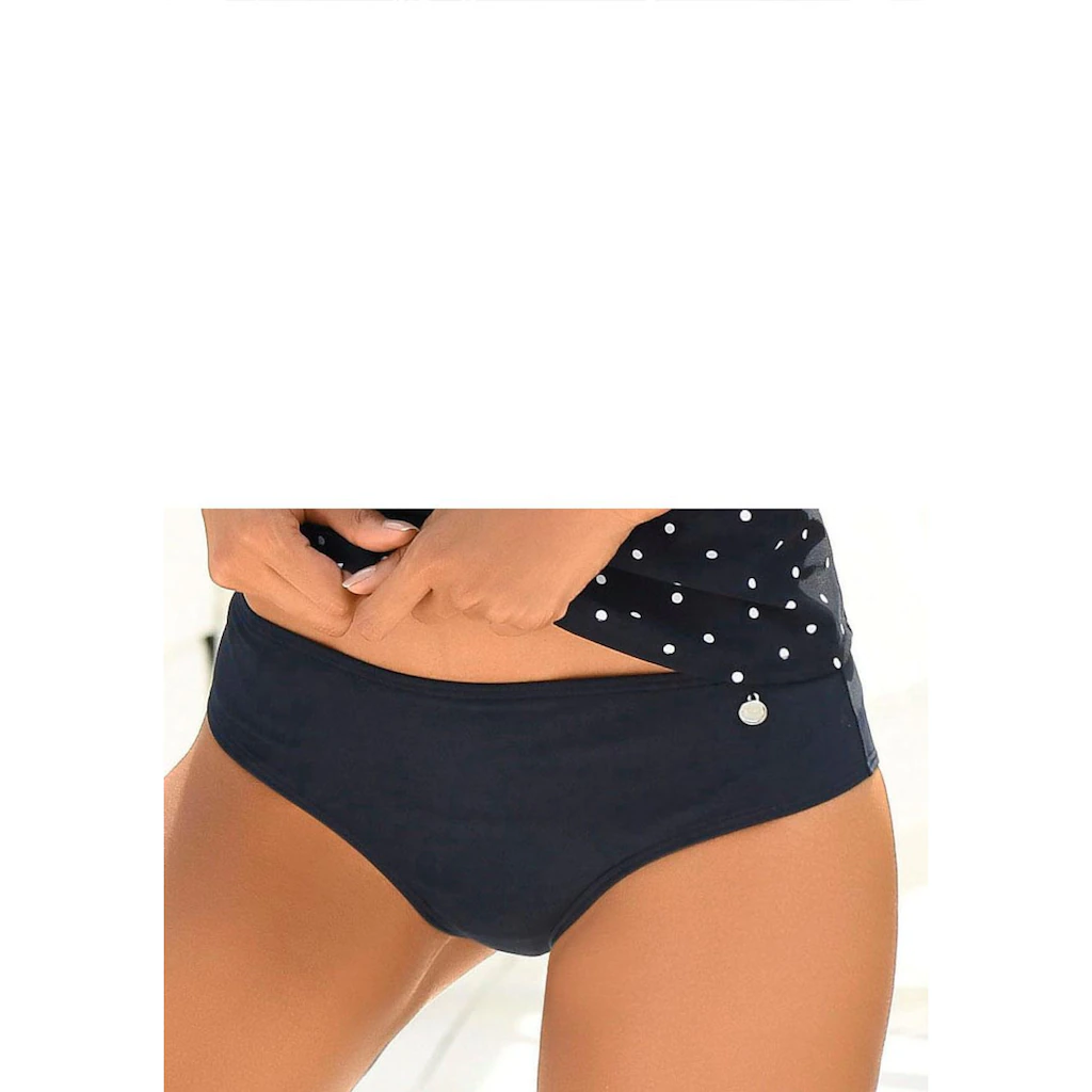 LASCANA Bikini-Hose »Merilyn« uni und bedruckt in klassischer Form online bestellen