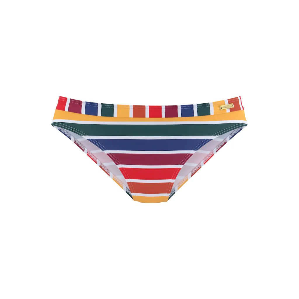 LASCANA Bikini-Hose »Rainbow Collection« Mit Bunten Streifen ▷ Für
